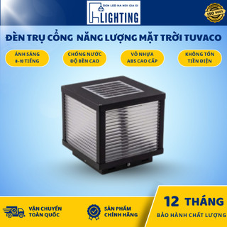 (KÈM QUÀ TẶNG) Đèn Trụ Cổng Năng Lượng Mặt Trời 20cm 25cm 30cm 40cm, Đèn Sân Vườn NLMT 3 Màu Chống Nước BH 1 Năm