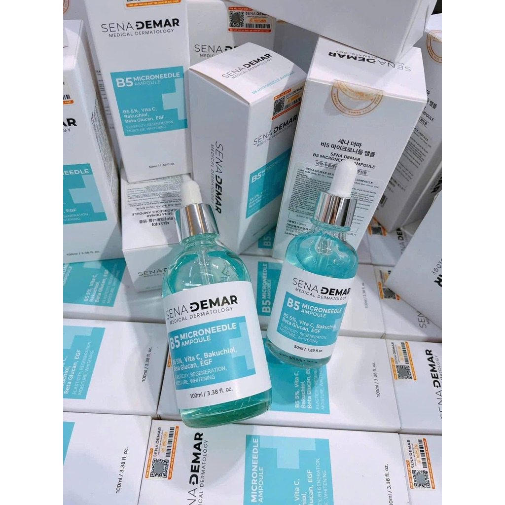 Serum B5 sena demar b5 microneedle ampoule giúp dưỡng ẩm, giảm nhăn, 50ml/100ml - hạn 2028 serum b5 senademar  IS362