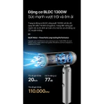 Máy Sấy Tạo Kiểu Tóc Gấp Gọn LocknLock 4 Chế Độ Nhiệt, 2 Tốc Độ Gió, Công Nghệ Ion Âm, Hàng Chính Hãng ENA626GRY - T2CMA — ảnh 7