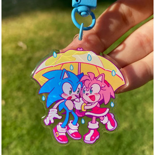 Sonic/Shadow & Sonic/Amy keychains
