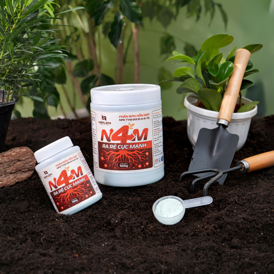 [MUA 5 TẶNG 1] Phân Bón Siêu Ra Rễ Cực Mạnh N4M Farmix - ra rễ, đâm chồi, ngâm hạt (100gr/500gram)