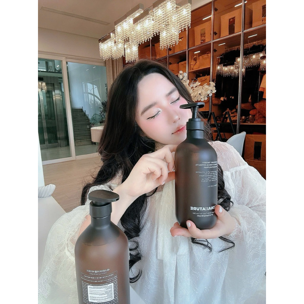 (Tặng quà) Sữa tắm senanature nourishing therapy from botanical extracts perfumed body wash 500ml/1L 2028 HQ  IS349