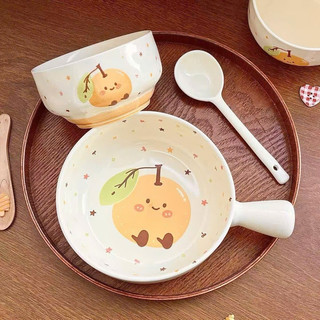 Set bát 4 món siêu đáng yêu hình hoa quả xinh thật sự các nàng ơi