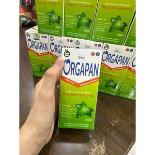 Hỗ trợ giảm ho, giảm đờm, giảm đau rát họng Siro ORGAPAN hộp 1 chai 125ml