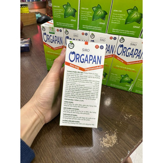 Hỗ trợ giảm ho, giảm đờm, giảm đau rát họng Siro ORGAPAN hộp 1 chai 125ml