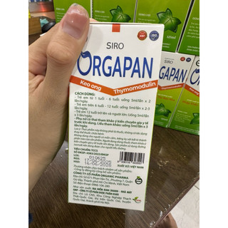 Hỗ trợ giảm ho, giảm đờm, giảm đau rát họng Siro ORGAPAN hộp 1 chai 125ml