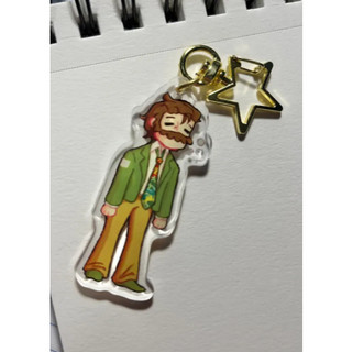 Disco Elysium Keychain | Video Game Charm | Harry DuBois Charm | Kim Kitsuragi Keychain | Kim and Harry Keychains | Cool