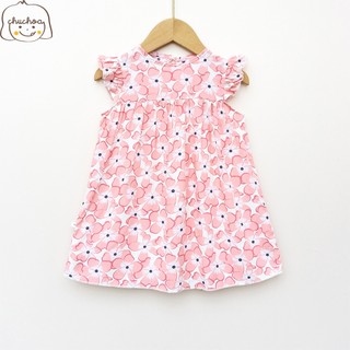 Váy Lanh bé gái, Đầm Lanh bé gái cánh tiên dáng suông ChuChoaKids [VBC32]