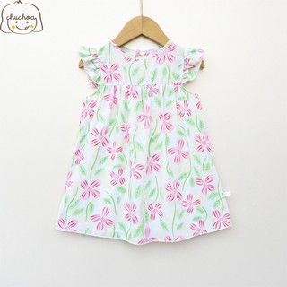 Váy Lanh bé gái, Đầm Lanh bé gái cánh tiên dáng suông ChuChoaKids [VBC32]