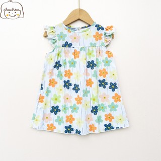 Váy Lanh bé gái, Đầm Lanh bé gái cánh tiên dáng suông ChuChoaKids [VBC32]