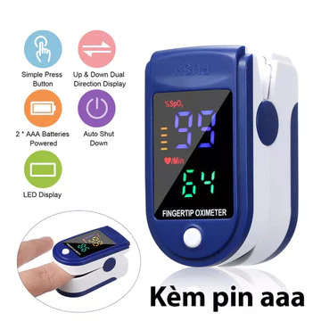 Máy đo Sp02 đo nồng độ oxy trong máu và đo nhịp tim kẹp ngón tay Fingertip Pulse Oximeter LK-87 Chính Hãng [ Sẵn Hàng ]