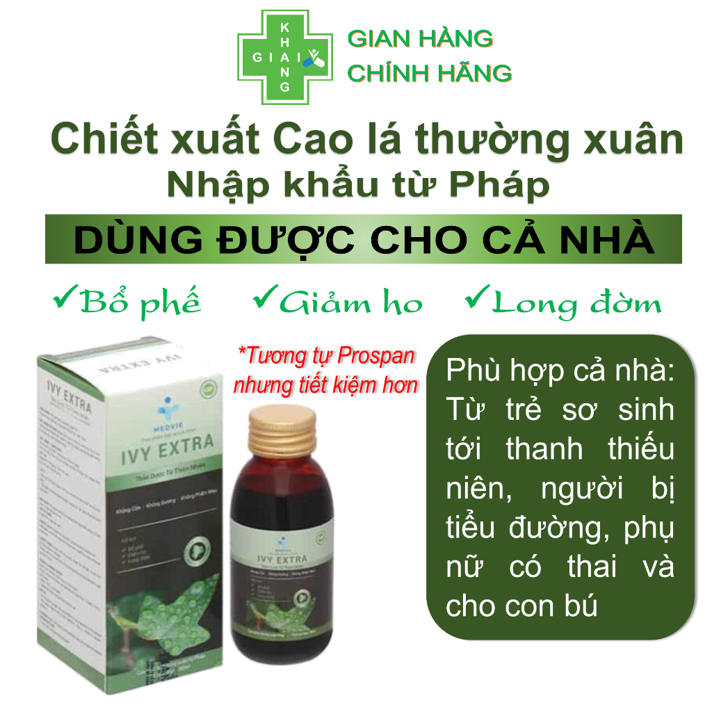 Siro ho Ivy Extra (Chai 100ml)