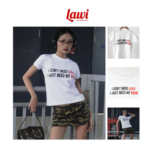 Áo Thun Baby Tee Love Mom/ Áo Thun Local Brand Unisex Nam Nữ