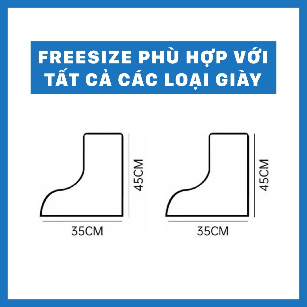 Ủng đi mưa, ủng lội nước Nilon bọc giày, bọc dép đi mưa siêu tiện lợi, chống thấm tốt - Một Ngày Mưa