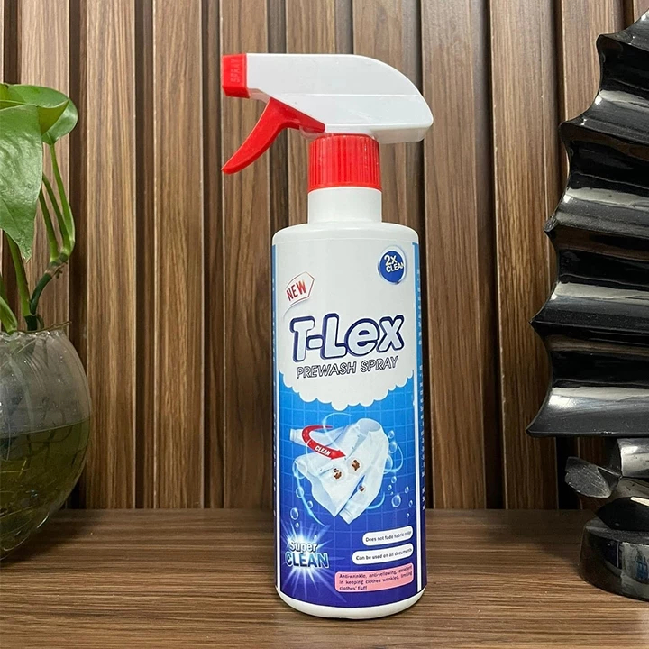 Chai Tẩy Trắng Quần Áo T-LEX 500ml, Tẩy Mốc, Ố Vàng, Không Phai Màu - Dùng Cả Vải Trắng, Màu Chính Hãng