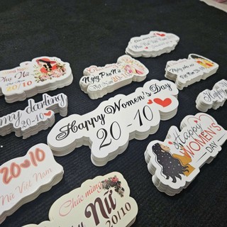 [1 Baner + 1 cây gài] Banner sinh nhật, các ngày lễ 20/10,20/11, valentine, tốt nghiệp... (kèm cây nhựa cài thiệp)