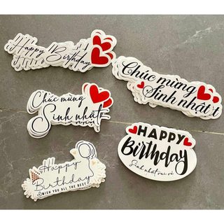 [1 Baner + 1 cây gài] Banner sinh nhật, các ngày lễ 20/10,20/11, valentine, tốt nghiệp... (kèm cây nhựa cài thiệp)