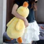 Gấu Bông Vịt Vàng, hồng, trắng Lông Kim Chồn size 40cm Mềm Mại, Dễ Thương gấu vịt cạp cạp