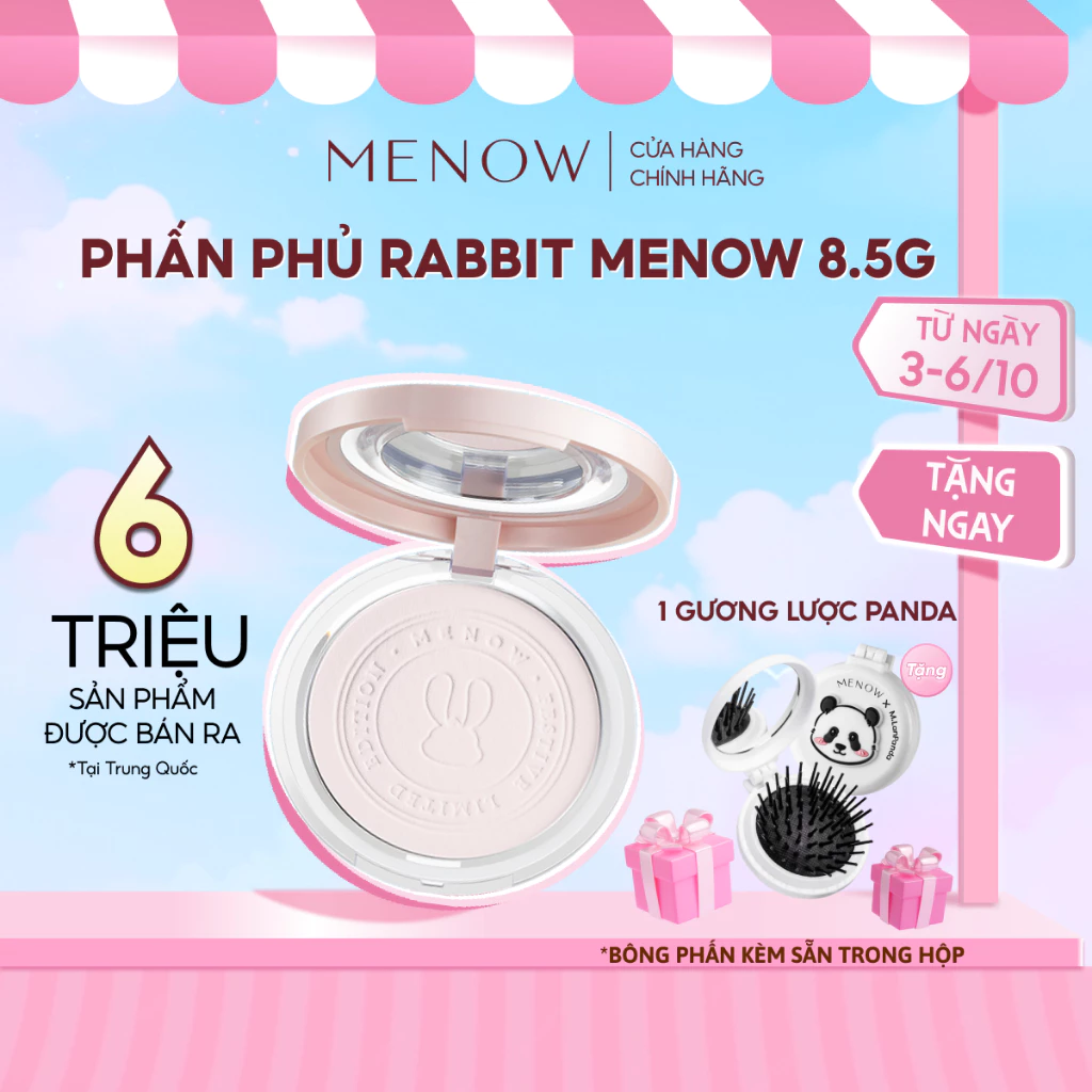Phấn phủ nén MENOW Rabbit Compact Powder