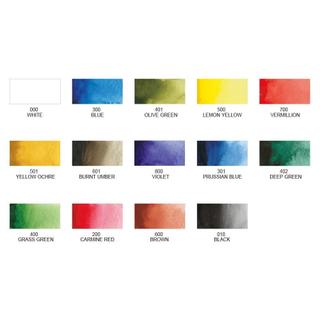 KURETAKE ZIG và SAKURA - Bộ Màu Nước Nhật Bản Kèm Cọ ♥ Transparent Watercolor Set 12/14/18 ♥ Japan Portable Travel Kit