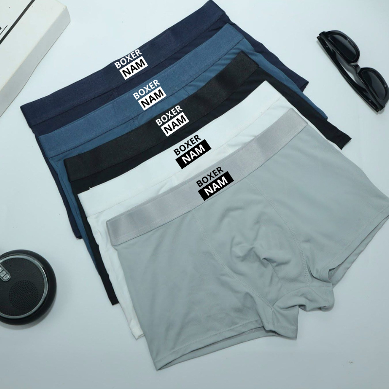 COMBO 5 Quần Boxer Nam Chất Thun Lạnh Mặc Siêu Mát Thấm Hút Mồ Hôi Chuẩn Form Dáng Trẻ