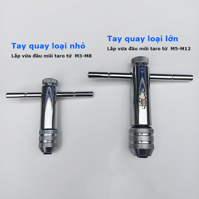 Tay Quay Taro Ren Tự Động CR-V – Lắp Mũi Taro M3–M8/M12