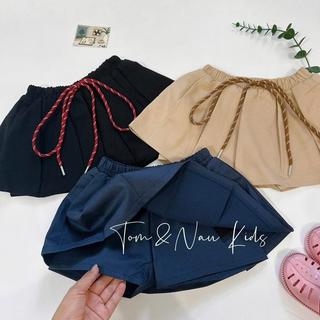 CV14-[tomnaukids] Chân váy Kaki có LÓT QUẦN cho bé gái size từ 9-36Kg