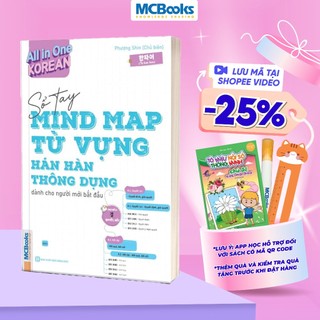 Sách - All In One Korean – Sổ tay Mind Map Từ vựng Hán Hàn thông dụng dành cho người mới bắt đầu