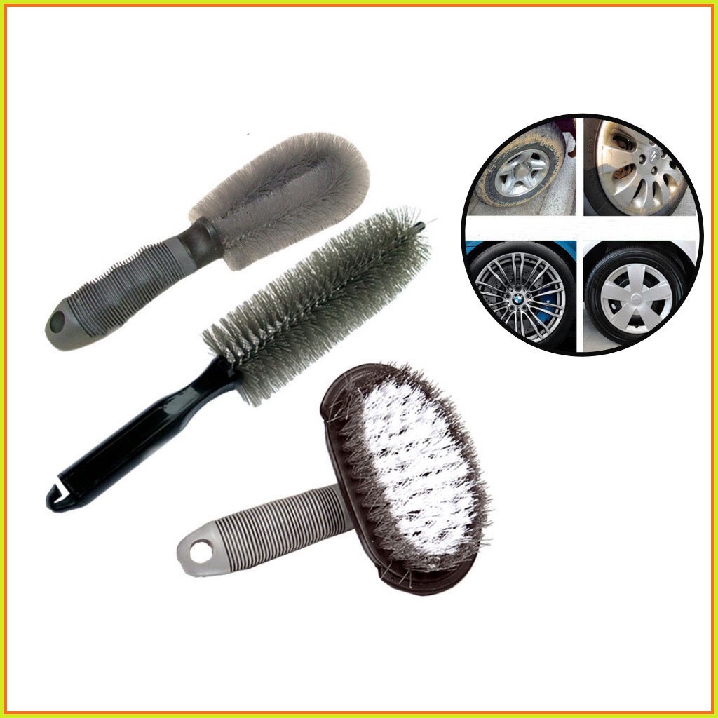 Combo 3 Bàn Chải Vệ Sinh Bánh Xe Chuyên Dụng ,Cọ Vệ Sinh Lazang
