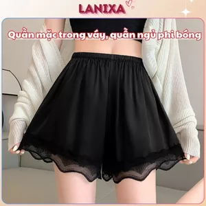 Quần mặc trong váy, quần ngủ nữ lụa băng cao cấp thoáng mát LANIXA V550