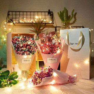 10 Dây Đèn led nhấp nháy đom đóm vàng dài 5mét 50 bóng led sẵn pin trang trí sinh nhật tết noel hộp quà tặng