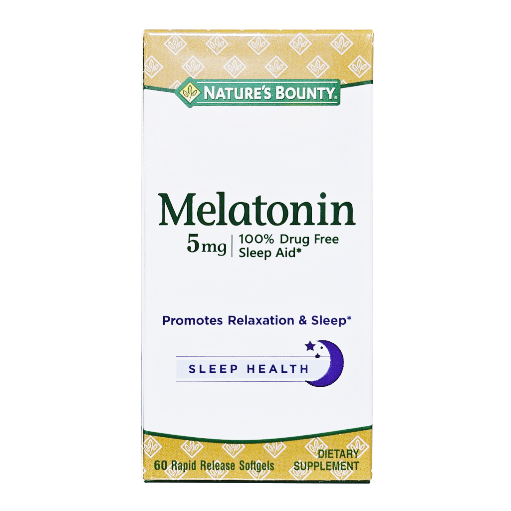 (Mỹ) Viên Uống MelaTonin 5mg Fobe Giúp Điều Hòa, Cải Thiện Giấc Ngủ NN - Lọ 60v