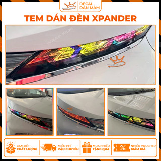 Tem dán đèn Mitsubishi Xpander 2019-2021 và Xpander Cross 2022, MT 2023 MT 2024 ( giá bao gồm 1 cặp)