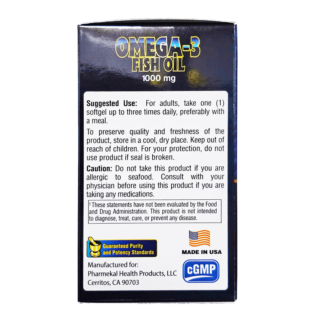 Viên Uống Omega 3 Fobe Hỗ Trợ Tăng Cường Sức Khỏe Tim Mạch, Phát Triển Trí Não NN - Hộp 100v