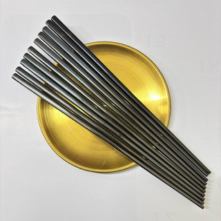 Inox 304 Mạ Titan Đen Combo 2/5 Đôi Đũa Thép Không Rỉ An Toàn Lành Mạnh
