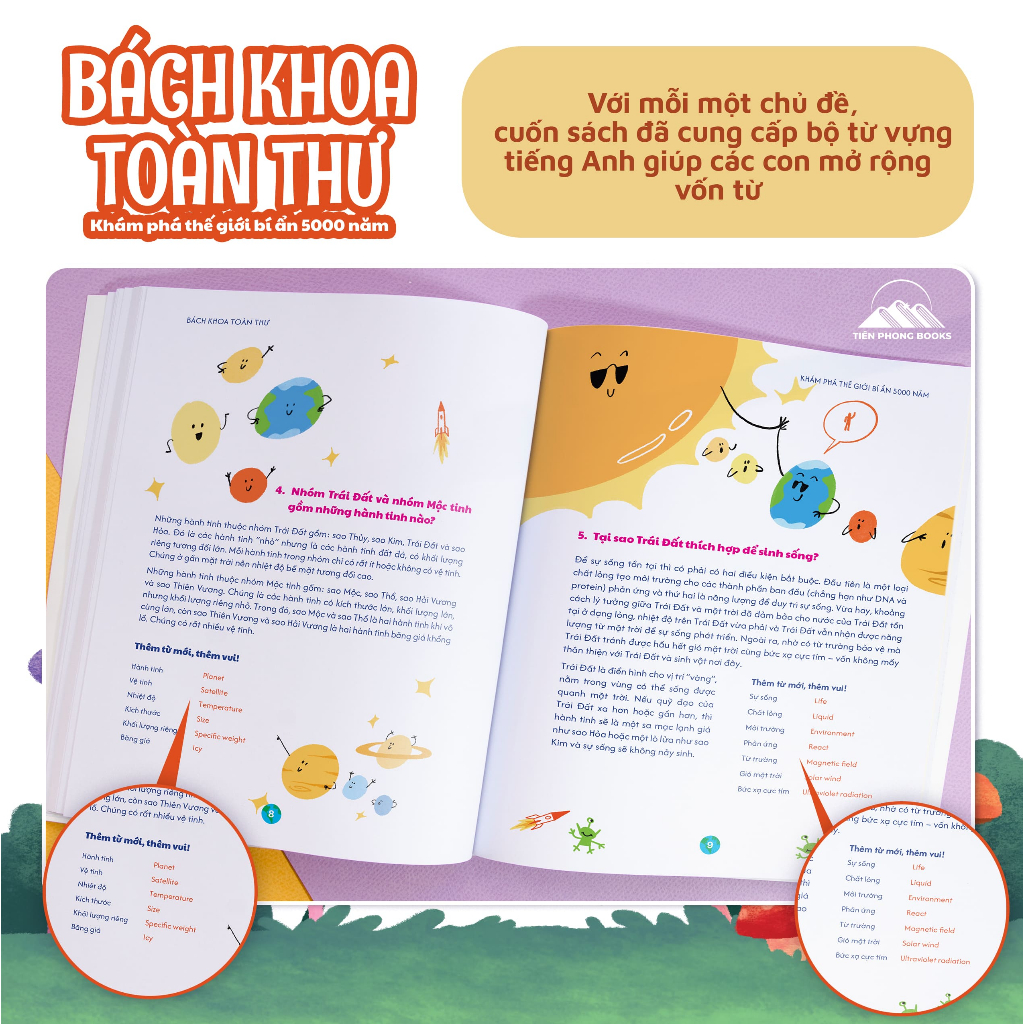 Sách - Bách Khoa Toàn Thư Khám Phá Thế Giới Bí Ẩn 5000 Năm - Dành Cho Bé 3-12 Tuổi