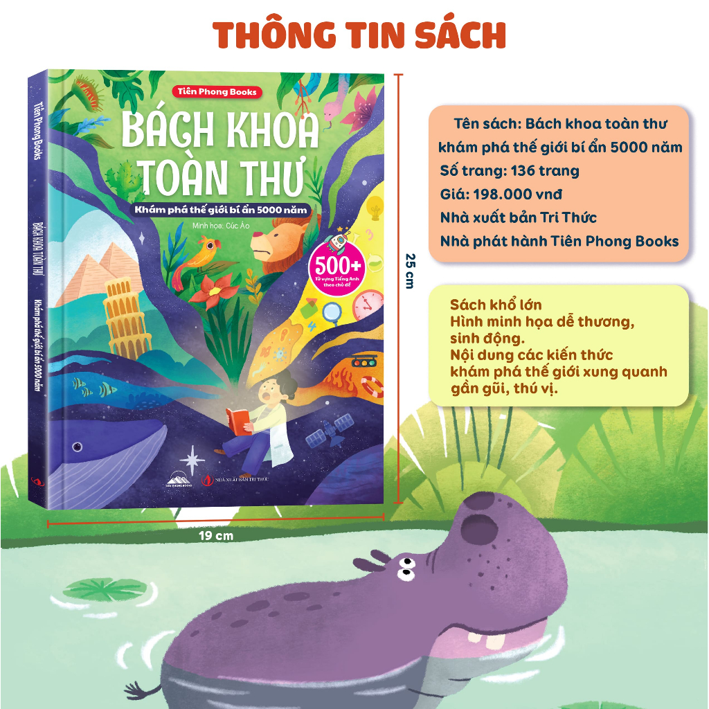Sách - Bách Khoa Toàn Thư Khám Phá Thế Giới Bí Ẩn 5000 Năm - Dành Cho Bé 3-12 Tuổi