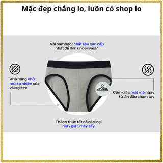 🔥 QUẦN LÓT NAM CAO CẤP – KHÔ THOÁNG, CO GIÃN TỐT – GIÁ RẺ CHỈ 99K/3 CÁI 🔥