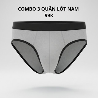🔥 QUẦN LÓT NAM CAO CẤP – KHÔ THOÁNG, CO GIÃN TỐT – GIÁ RẺ CHỈ 99K/3 CÁI 🔥