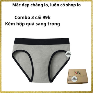 🔥 QUẦN LÓT NAM CAO CẤP – KHÔ THOÁNG, CO GIÃN TỐT – GIÁ RẺ CHỈ 99K/3 CÁI 🔥