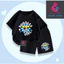 Bộ Quần Áo Trẻ Em Cotton Mùa Hè Hình Bé Gái Bubbles Girl Cute, Thoáng Khí Dễ Mặc Thoải Mái (M 293)