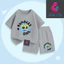 Bộ Quần Áo Trẻ Em Cotton Mùa Hè Hình Bé Gái Bubbles Girl Cute, Thoáng Khí Dễ Mặc Thoải Mái (M 293)