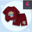 Bộ Quần Áo Trẻ Em Cotton Mùa Hè Hình Bé Gái Bubbles Girl Cute, Thoáng Khí Dễ Mặc Thoải Mái (M 293)