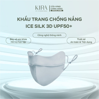 Khẩu Trang Chống Nắng Ice Silk 3D Thoáng Khí UPF50+ Che Nắng Ngoài Trời Cho Nam Nữ Đi Xe Máy, Ô Tô