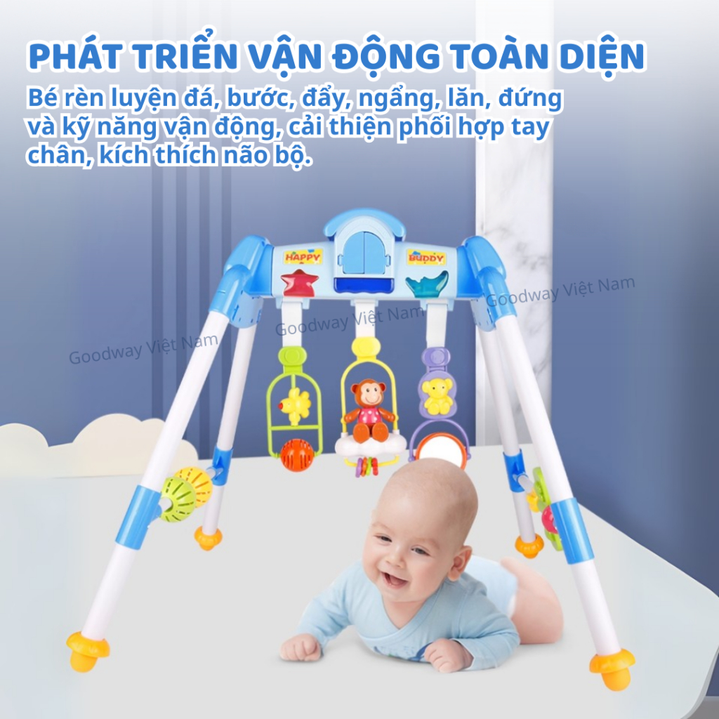 Lục Lạc Treo Nôi Cho Bé Sơ Sinh Goodway Đồ Chơi Baby Gym Phát Triển Giác Quan Cho Bé