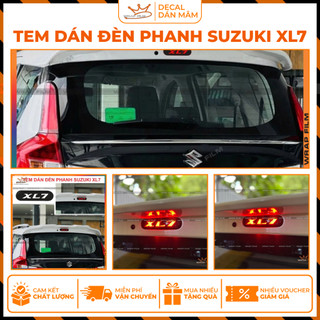 Tem dán đèn phanh Suzuki XL7 - Tem Carbon 6D cao cấp không để lại bong bóng