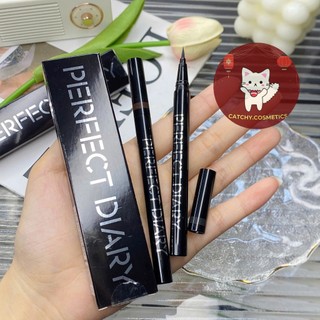 [PERFECT DIARY] Bút Kẻ Mắt Nước Perfect Diary Vỏ Đen Không Lem Trôi Liquid Eyeliner, 0.5ml