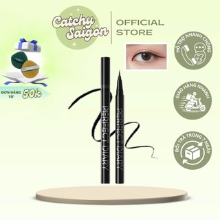 [PERFECT DIARY] Bút Kẻ Mắt Nước Perfect Diary Vỏ Đen Không Lem Trôi Liquid Eyeliner, 0.5ml
