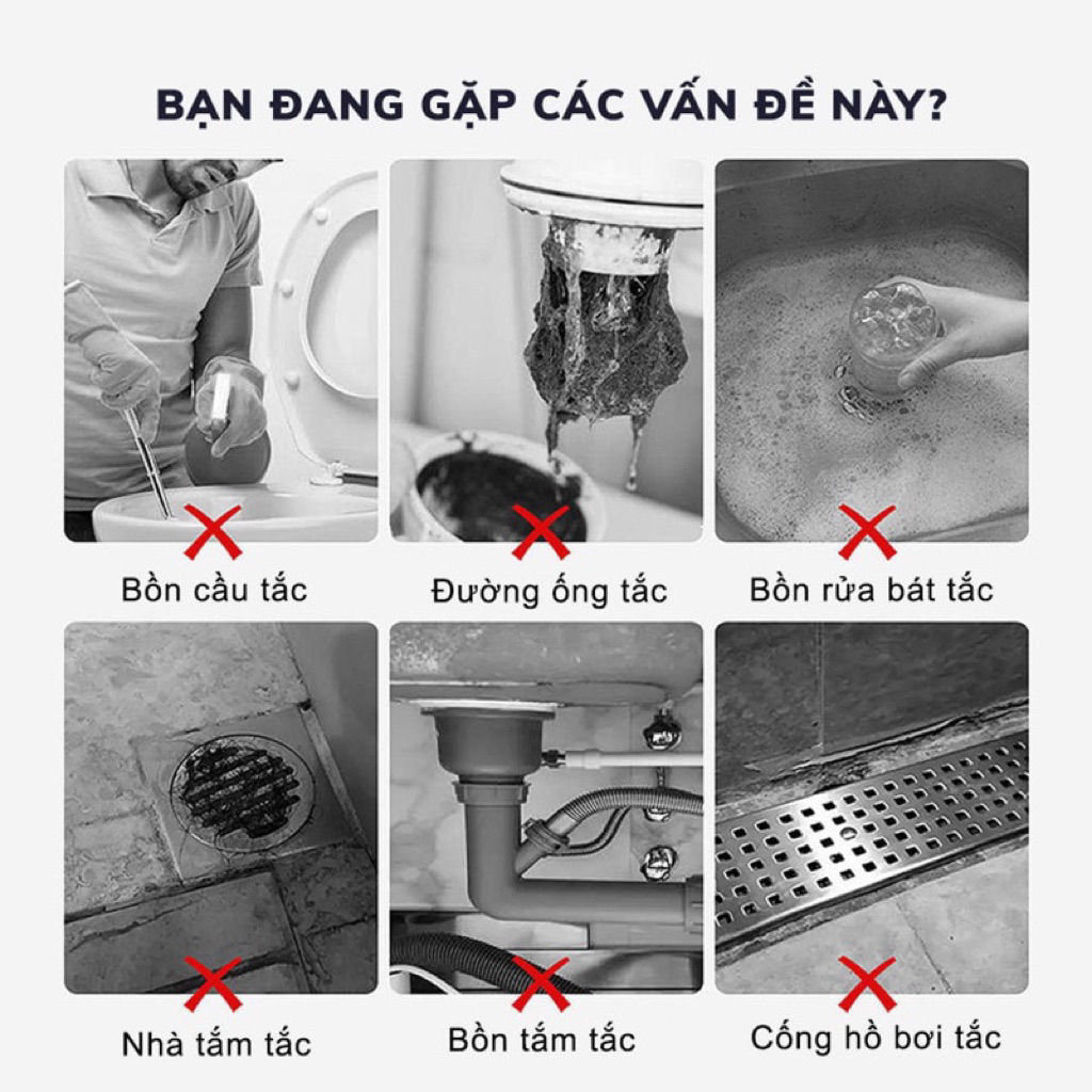 Bột thông cống,bồn cầu, tẩy cặn canxi, dầu mỡ