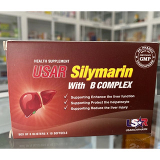 Viên bảo vệ gan Silymarin - Tốt cho gan, giải độc và làm mát gan (Hộp 30 - 60 viên)